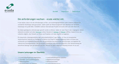 Desktop Screenshot of ecoda.de