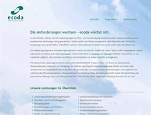 Tablet Screenshot of ecoda.de